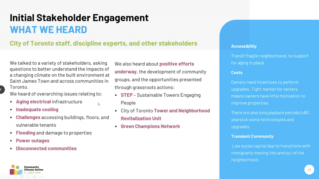 Initial stakeholder engagement