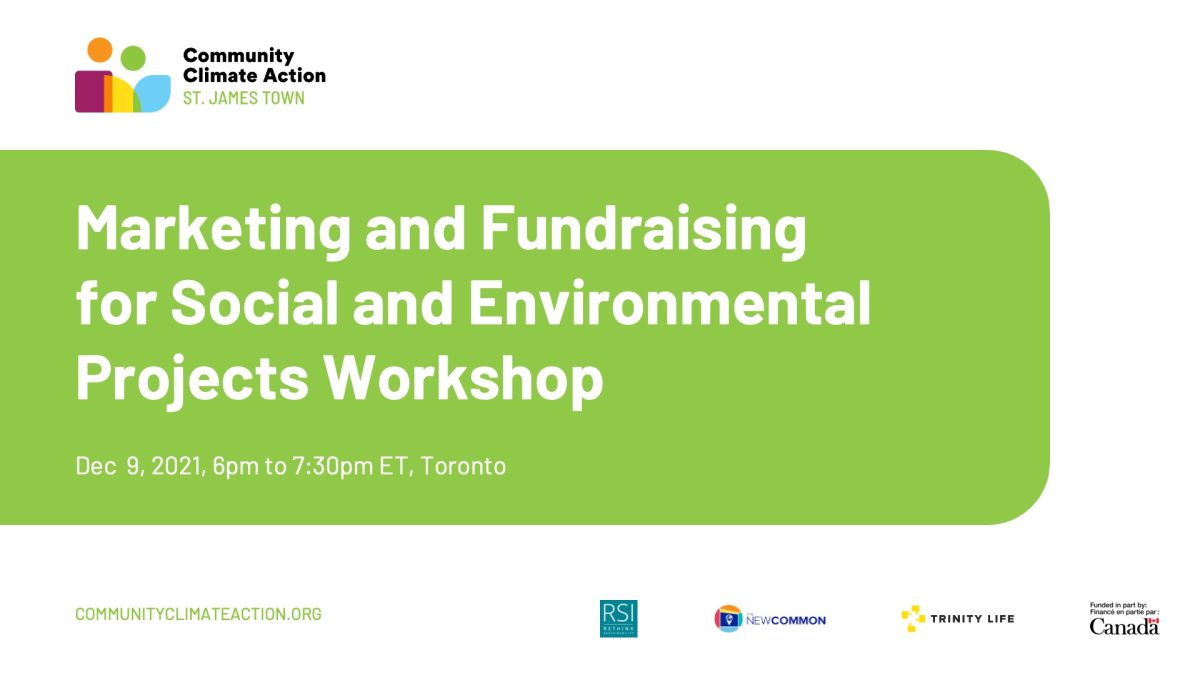 Marketing and Fundraising for Social and Environmental Projects